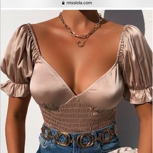 Perfect night bodysuit- nude